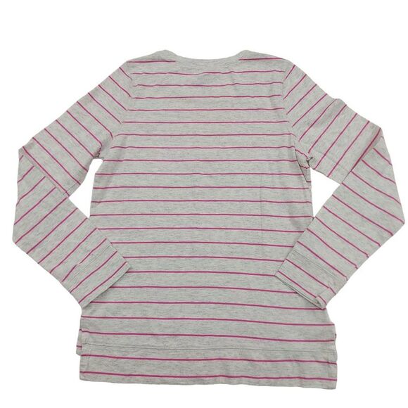 OshKosh B'gosh Girls Tee 10/12 Long Sleeve Striped 100% Cotton - Picture 4 of 8